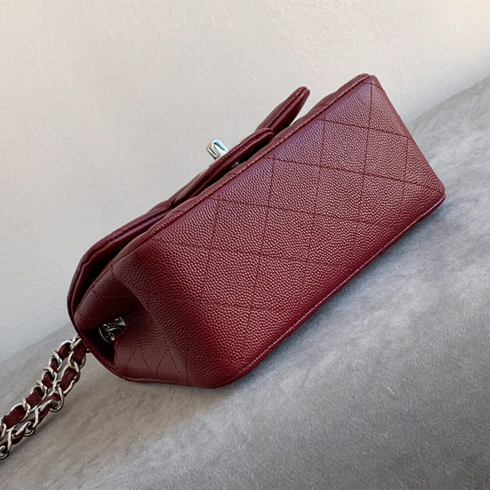 Claret Chanel MINI FLAP BAG (high-end grade) - Image 5