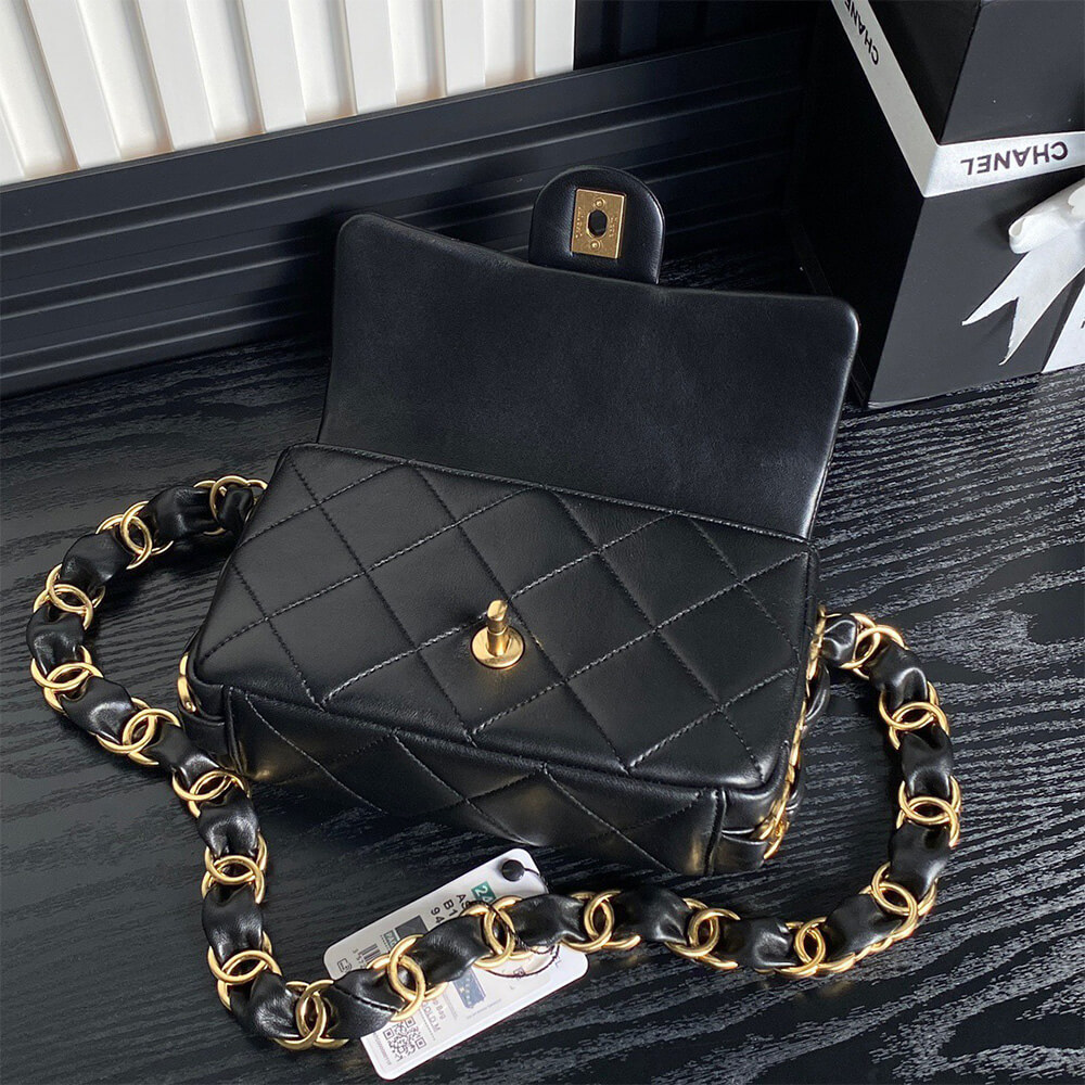 Black CHANEL Small Flap Bag (high-end grade) - Image 5