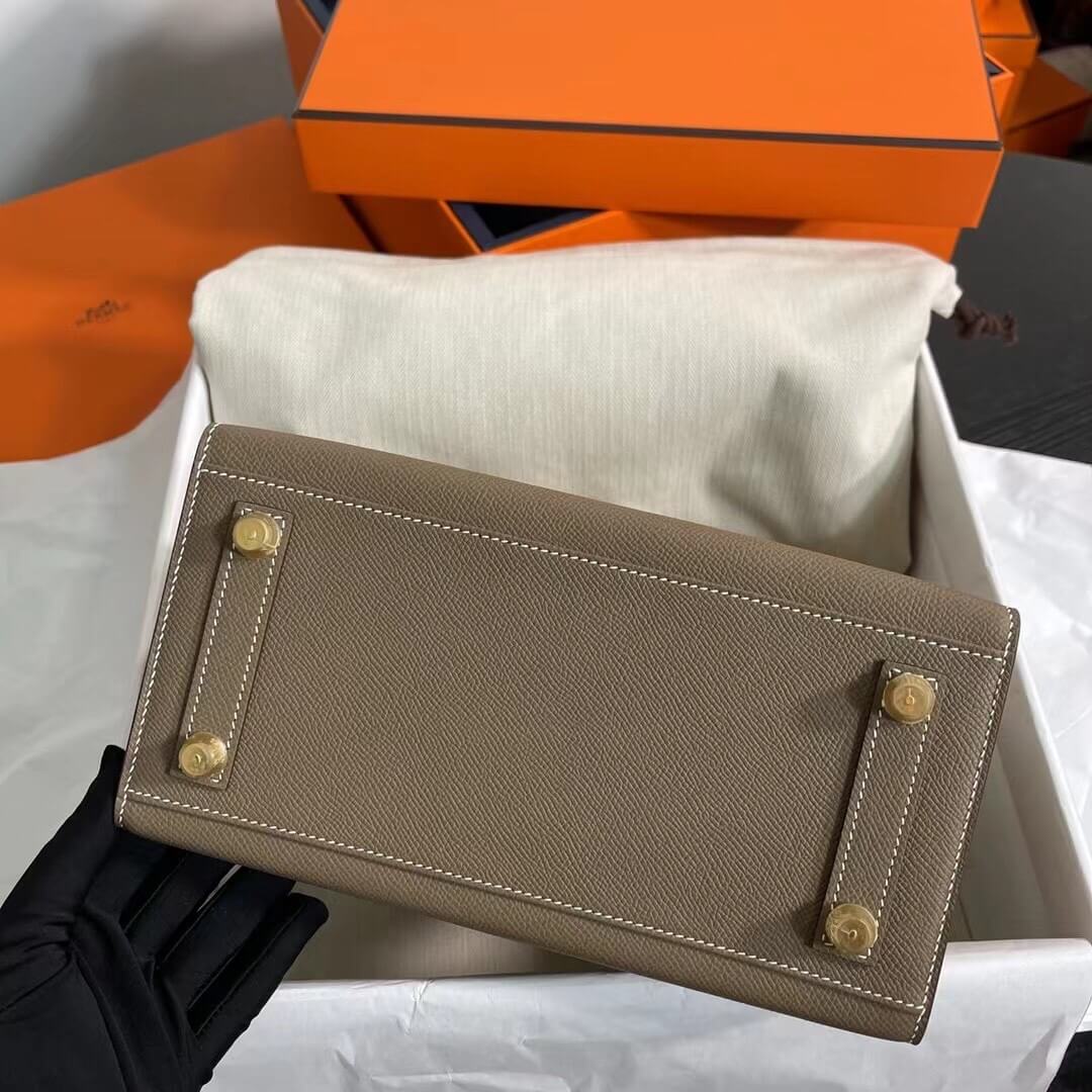 Etoupe Hermes Birkin 25 Sellier (High-end Grade) - Image 5