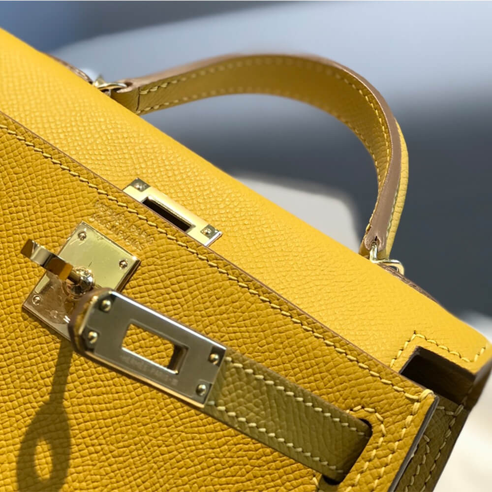 Yellow Hermes Mini Kelly II (High-end Grade) - Image 6