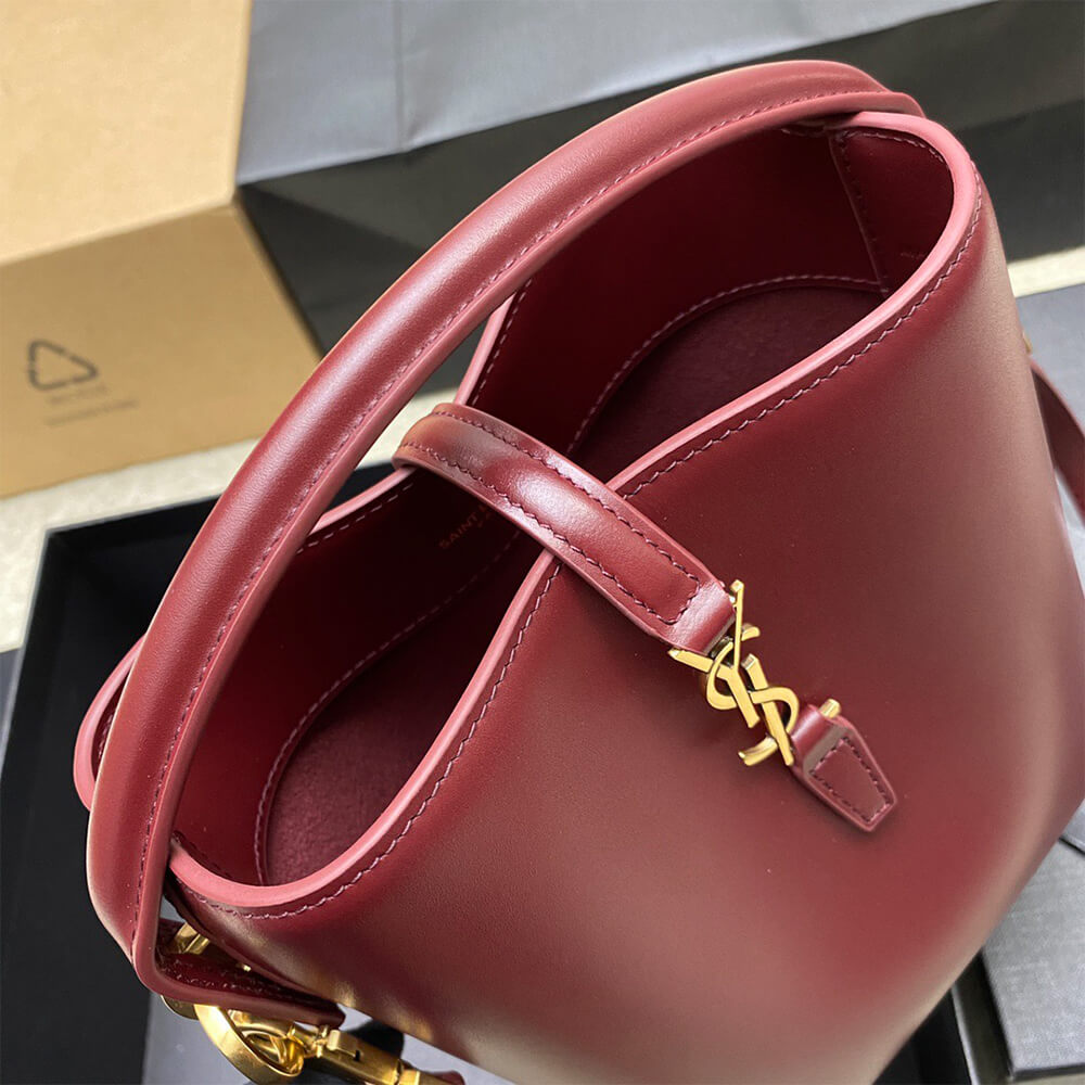 MERLOT YSL LE 37 mini in shiny leather - Image 6