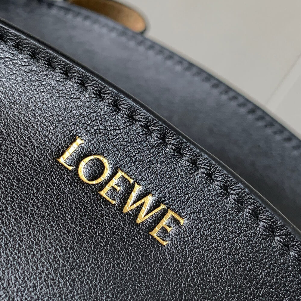 Black Loewe Small Paseo bag in shiny nappa calfskin (high-end grade) - Image 6
