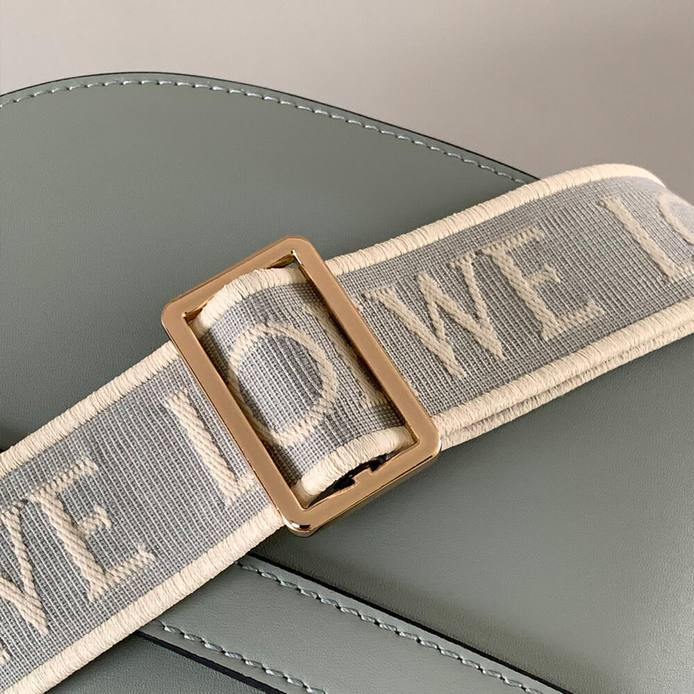 Light blue Loewe Small Gate bag in soft calfskin and jacquard - Image 6