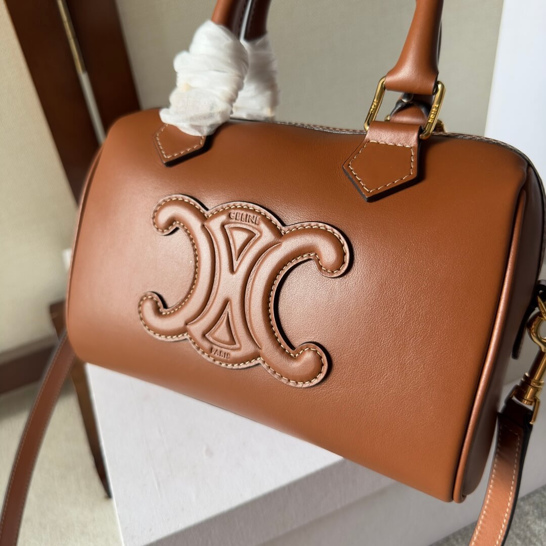 CELINE Small Boston Bag in Smooth Calfskin - Image 6