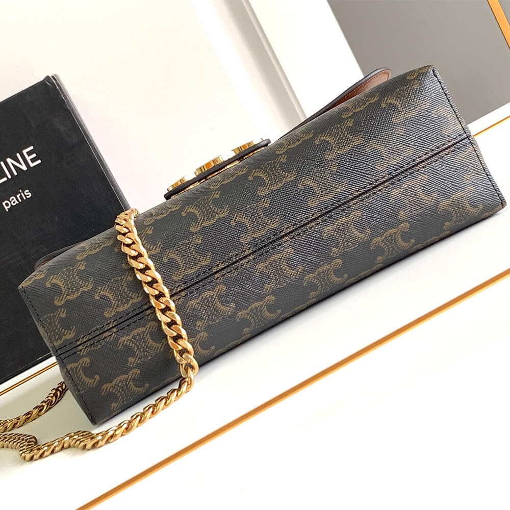 Medium CELINE VICTOIRE BAG WITH LOGO PRINT - Image 6