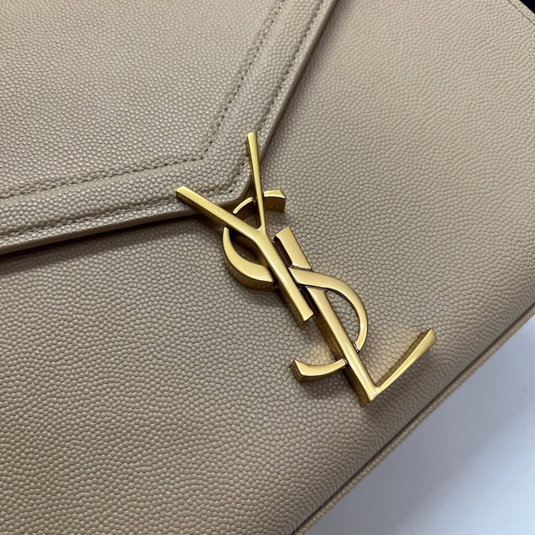 YSL CASSANDRA Medium Grainy Embossed Leather Top Handle Bag - Image 6