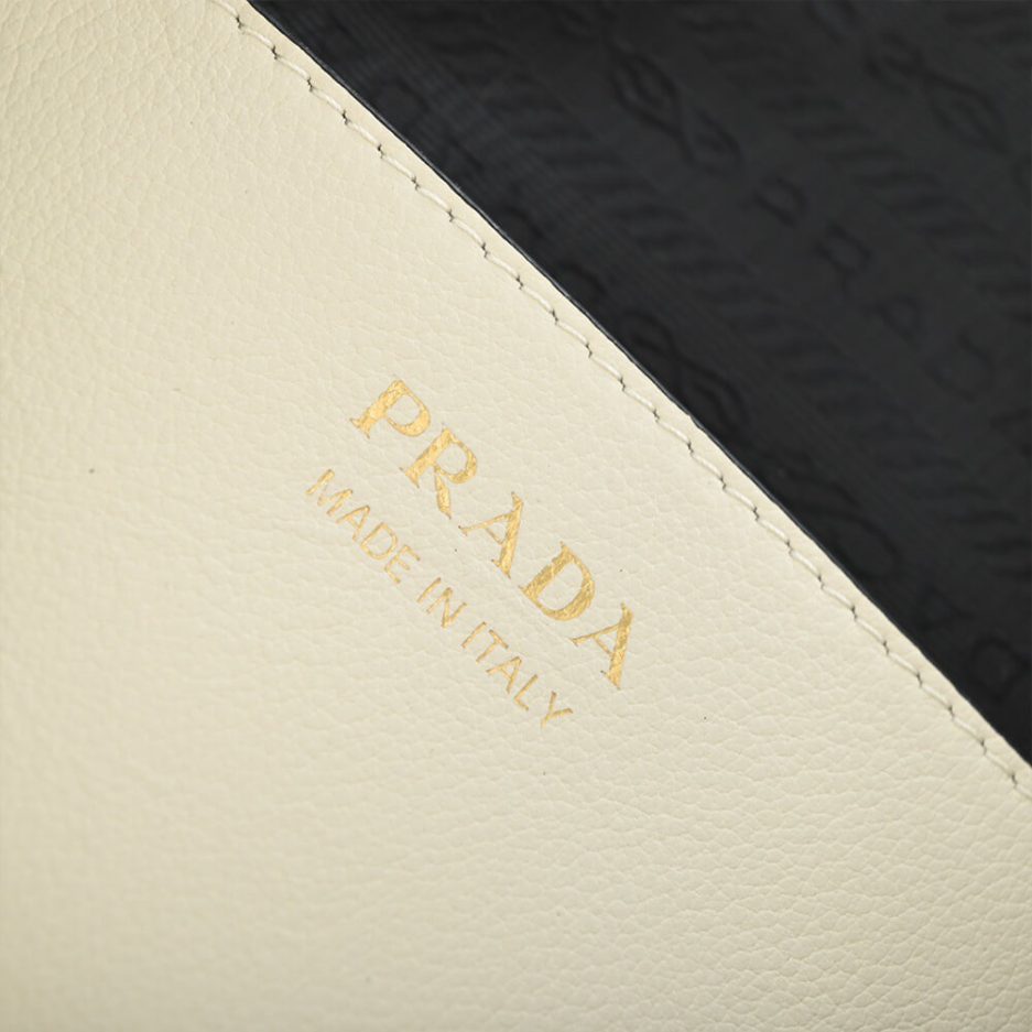 White Prada Darling leather handbag - Image 7