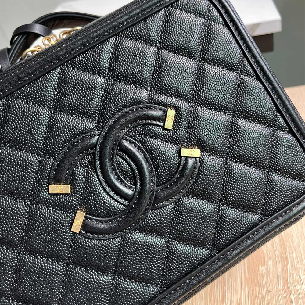 Chanel Medium Filigree Makeup Case - Image 7