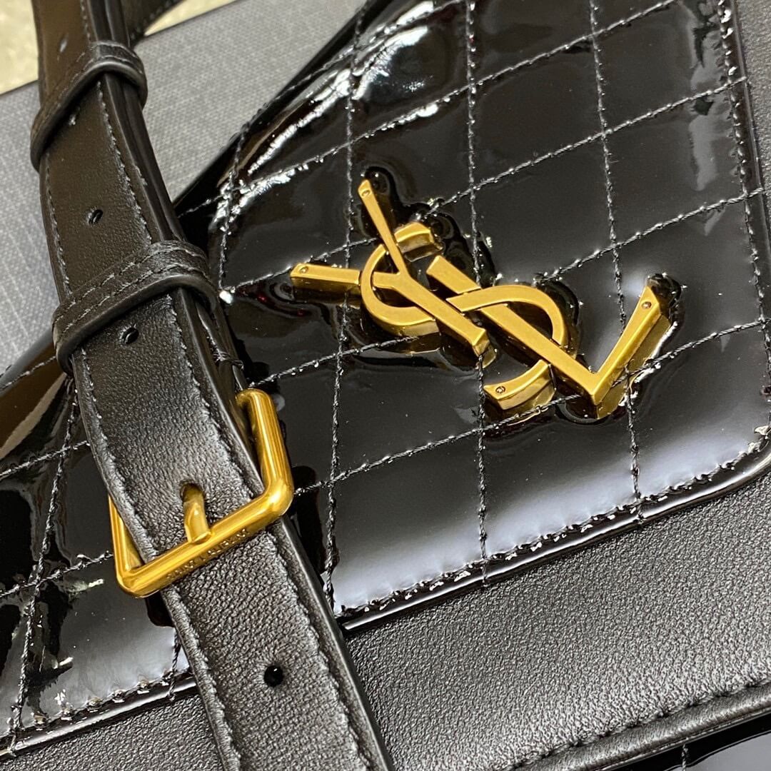 Black YSL Quilted Gaby Shoulder Bag - Image 7
