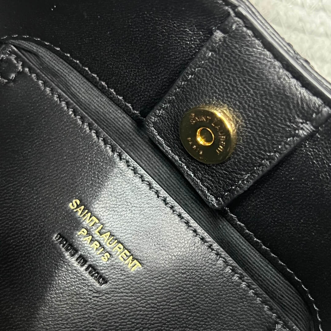 Black YSL SADE Hobo lambskin Bag - Image 7