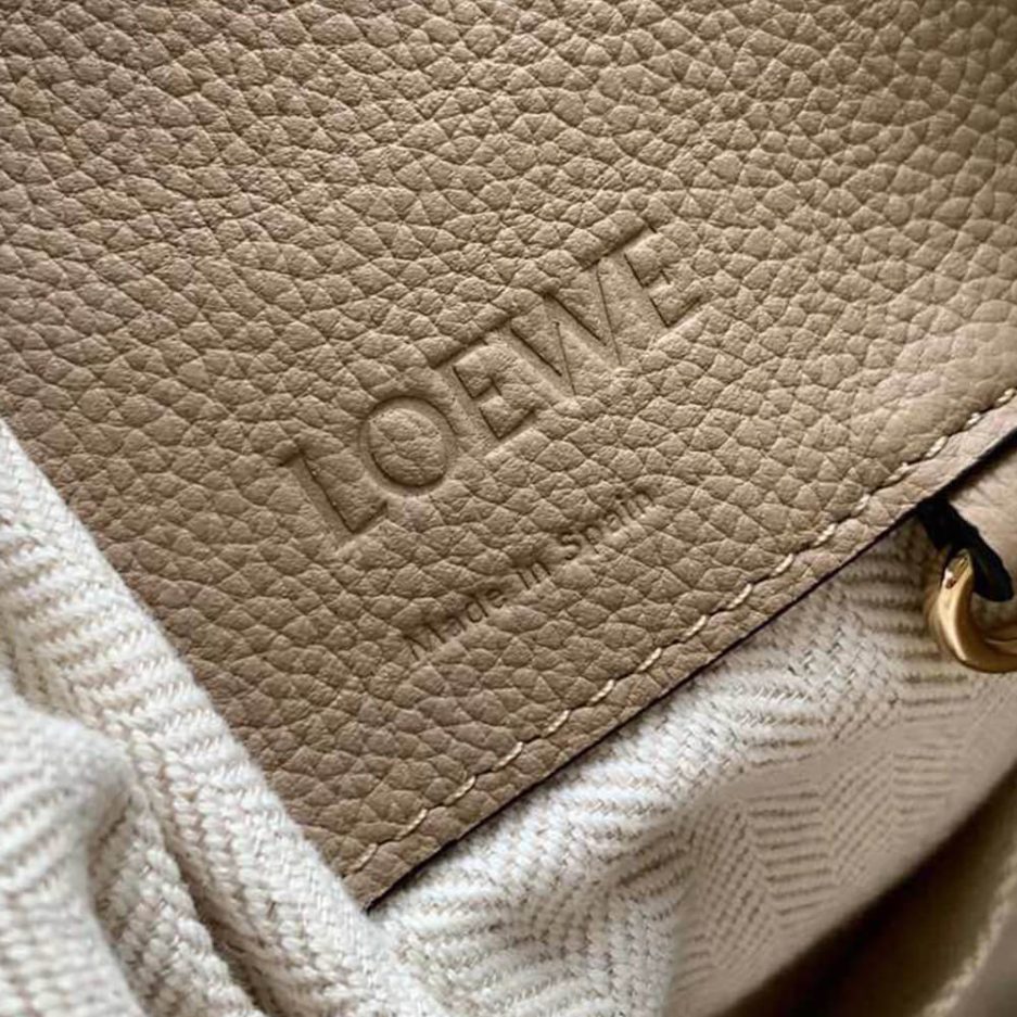 Gold Loewe Small Hammock bag in soft grained calfskin - Image 7