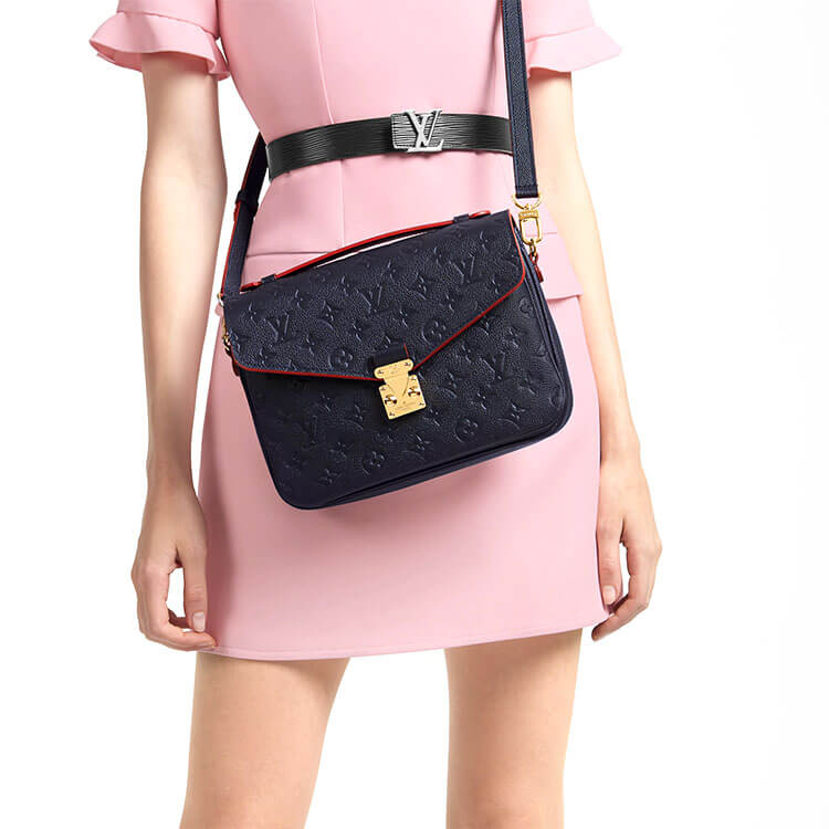 Red LV Pochette Metis Handbag - Image 7