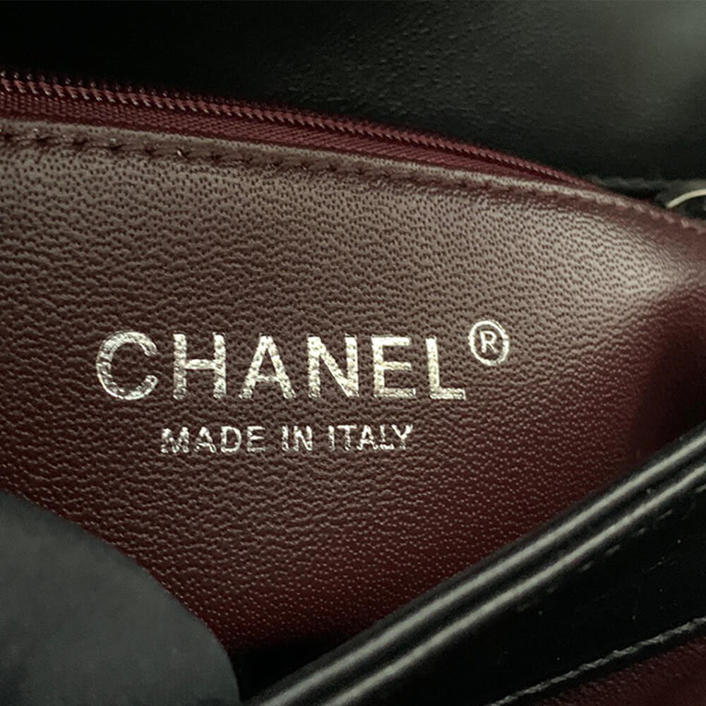 Black CHANEL FLAP BAG WITH TOP HANDLE - Image 7