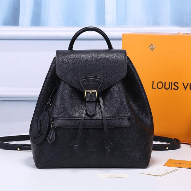 Black LV Montsouris Backpack - Image 7