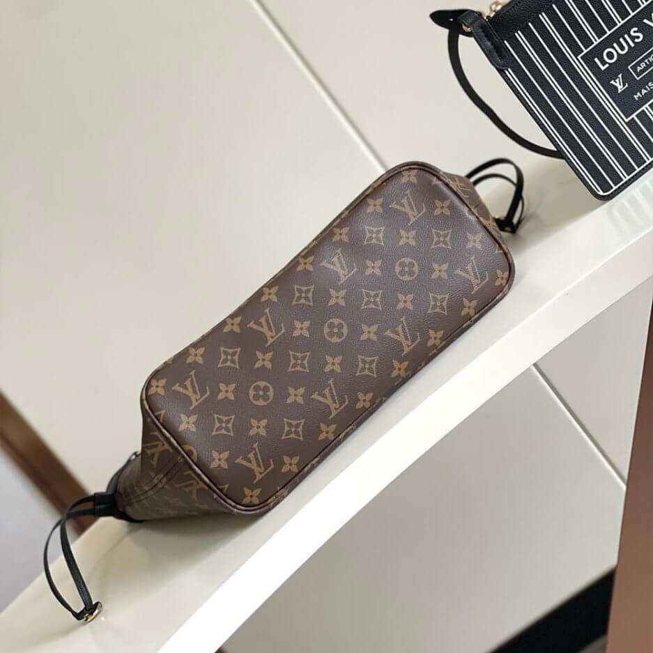 Black LV Neverfull Inside Out MM - Image 7