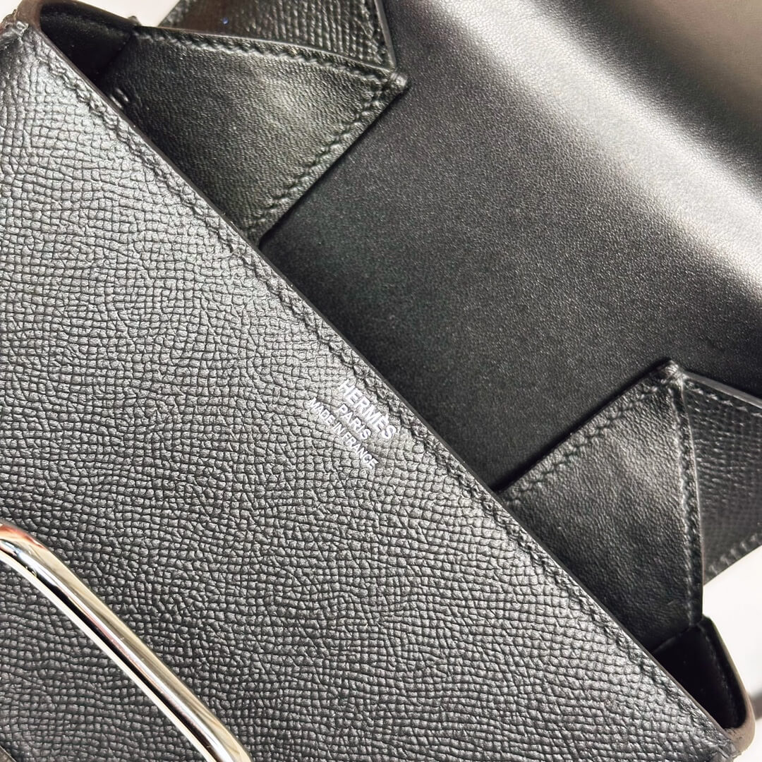 Black Hermes Della Cavalleria mini bag II (High-end Grade) - Image 7