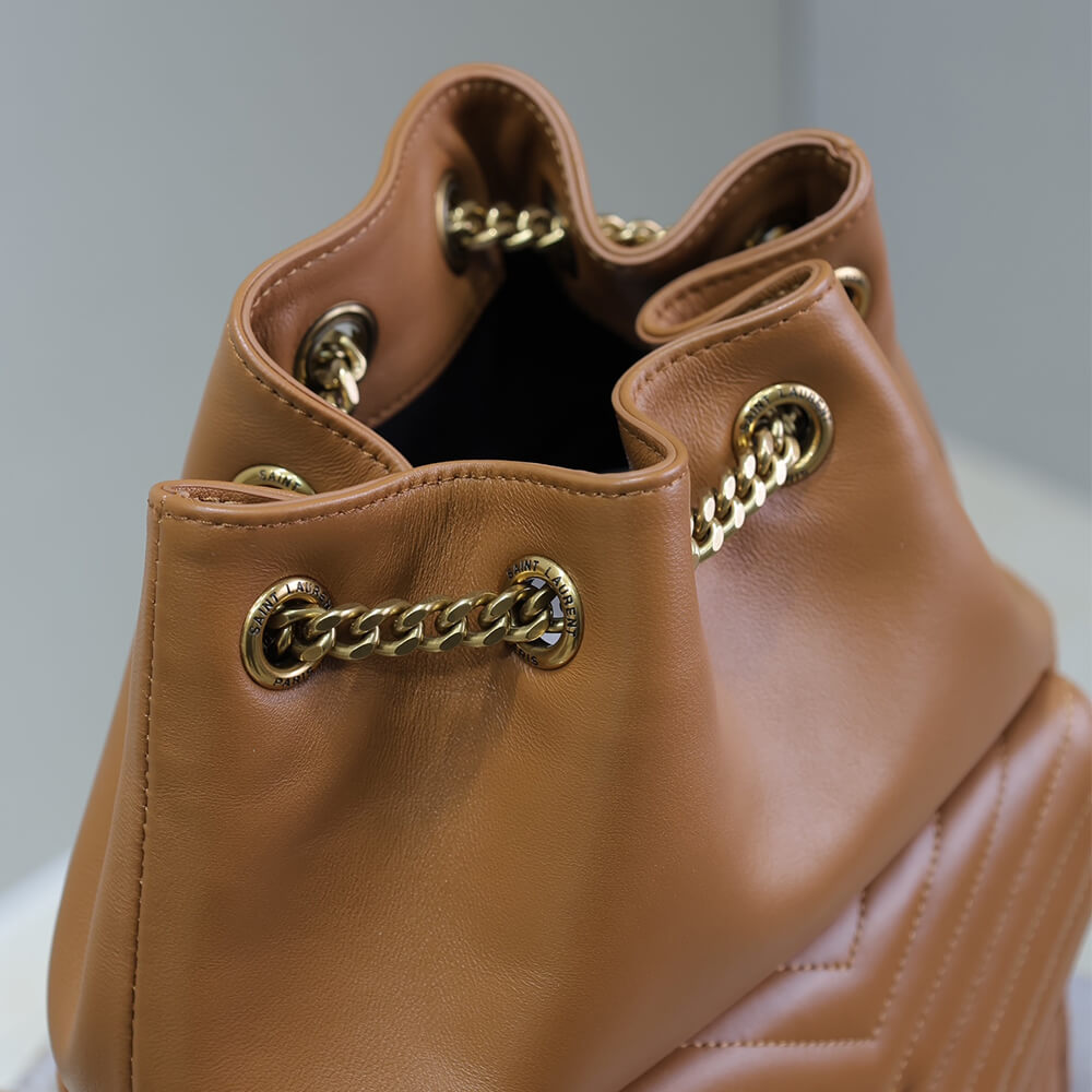 Caramel YSL Joe lambskin backpack - Image 7