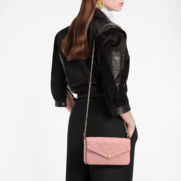 Pink LV Felicie Pochette - Image 7