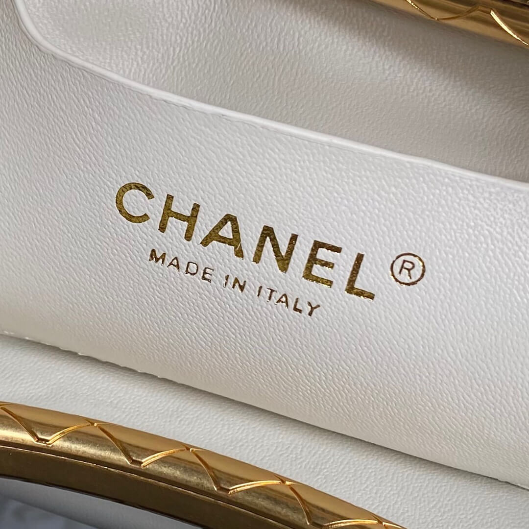 White Chanel Clutch (high-end grade) - Image 7