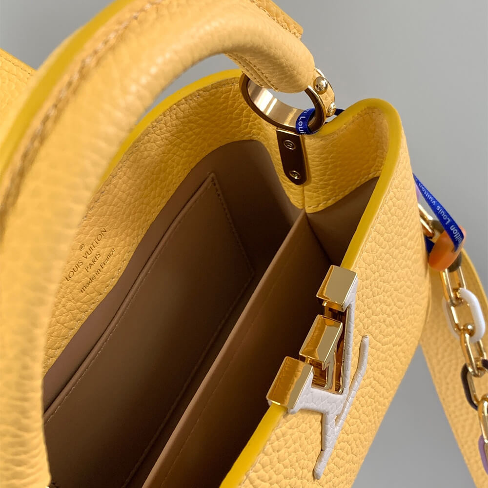Yellow LV Capucines Mini (high-end grade) - Image 8