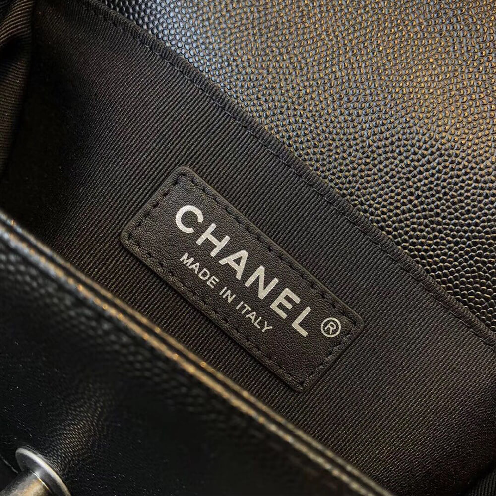 Black SMALL BOY CHANEL HANDBAG - Image 8