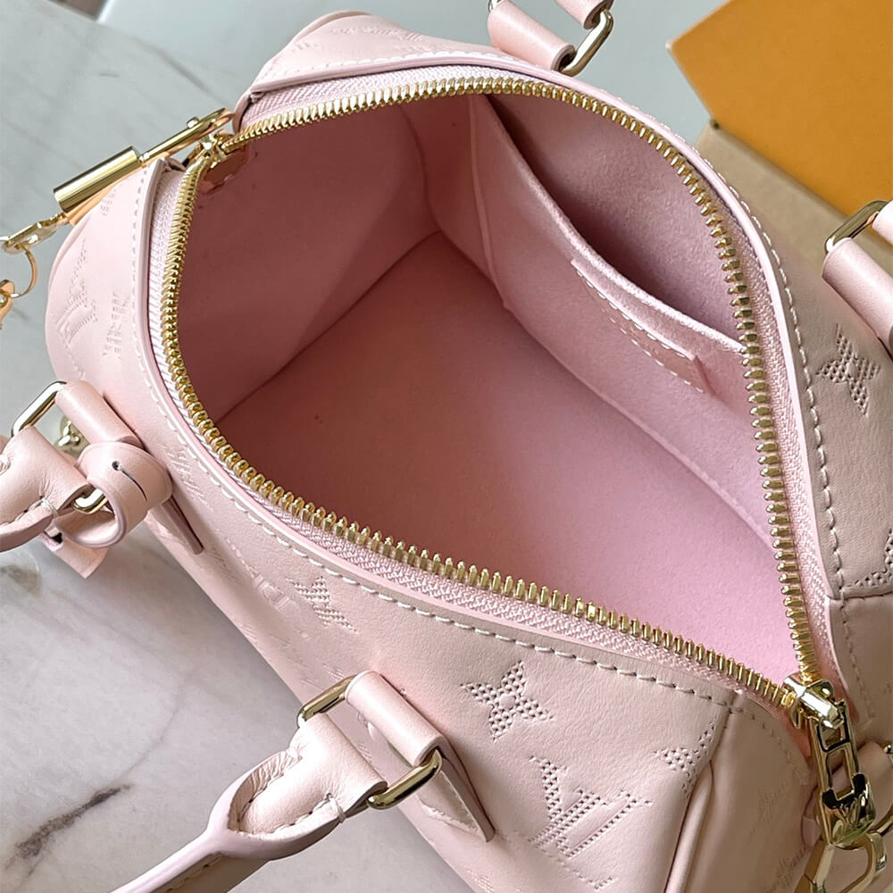 Pink LV Speedy Bandouliere 20 (high-end grade) - Image 8