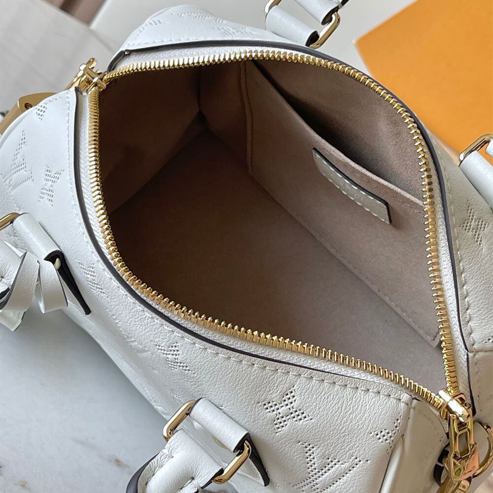 White Blanc LV Speedy Bandouliere 20 (high-end grade) - Image 8