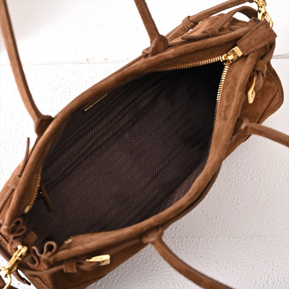 Brown Prada Medium leather handbag (high-end grade) - Image 8