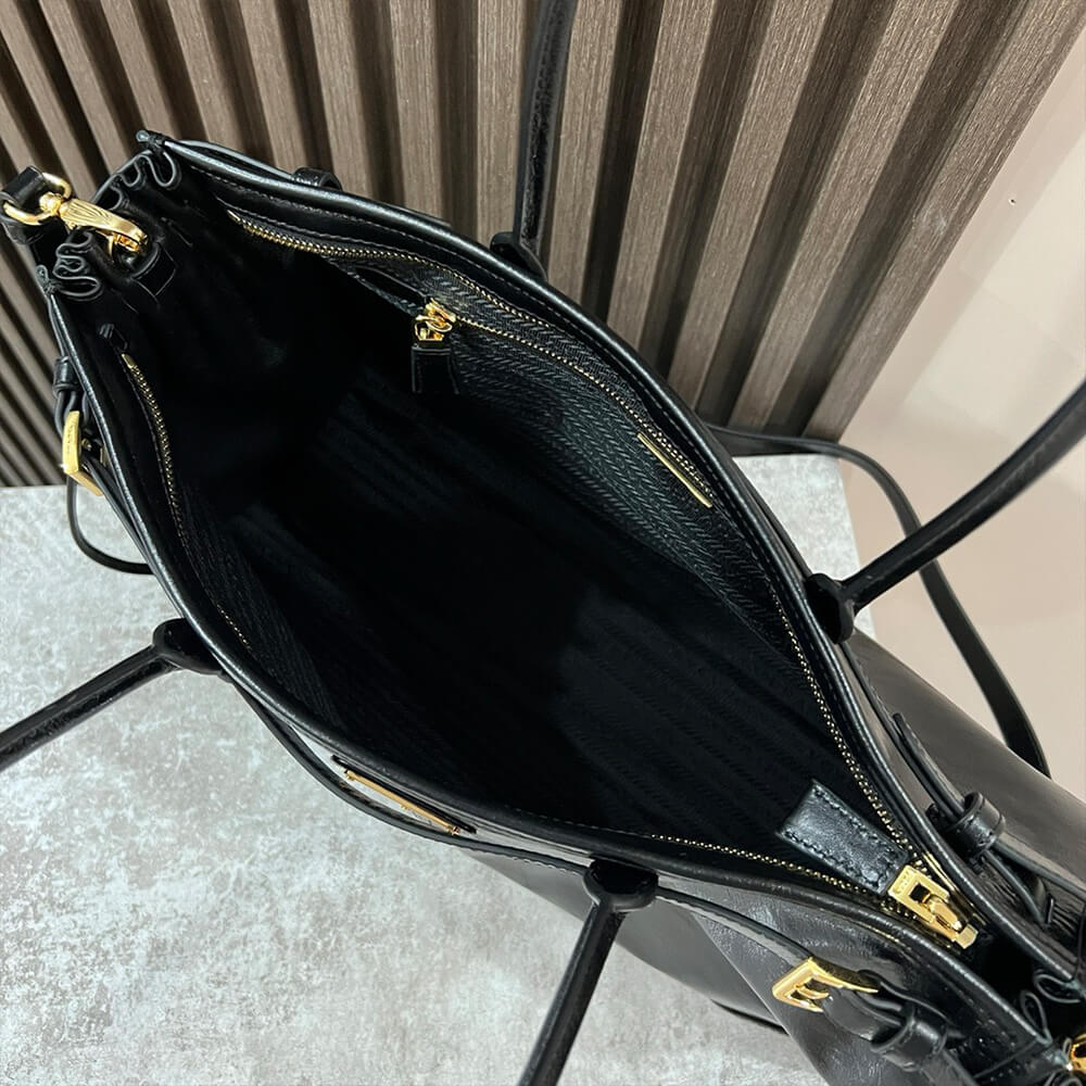 Black Prada Large leather handbag (high-end grade) - Image 8