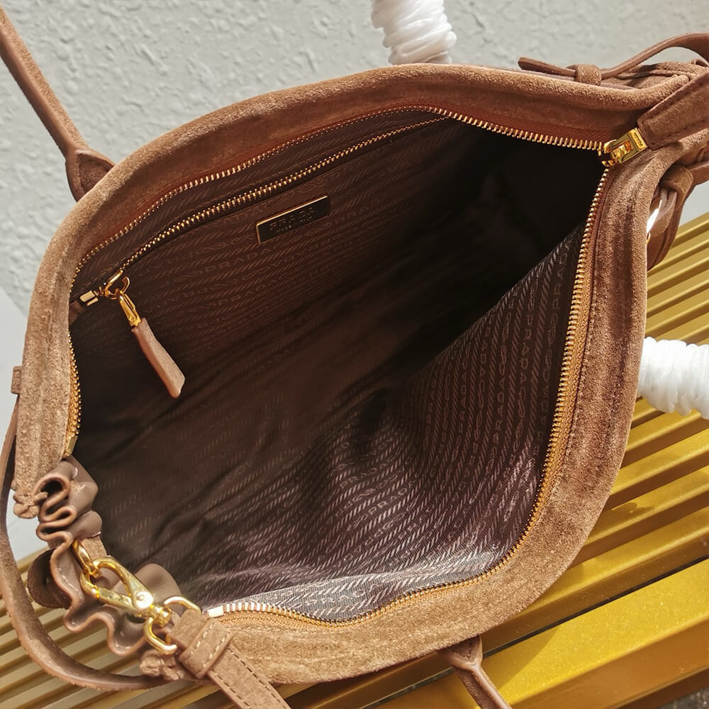 Brown Prada Large leather handbag (high-end grade) - Image 8