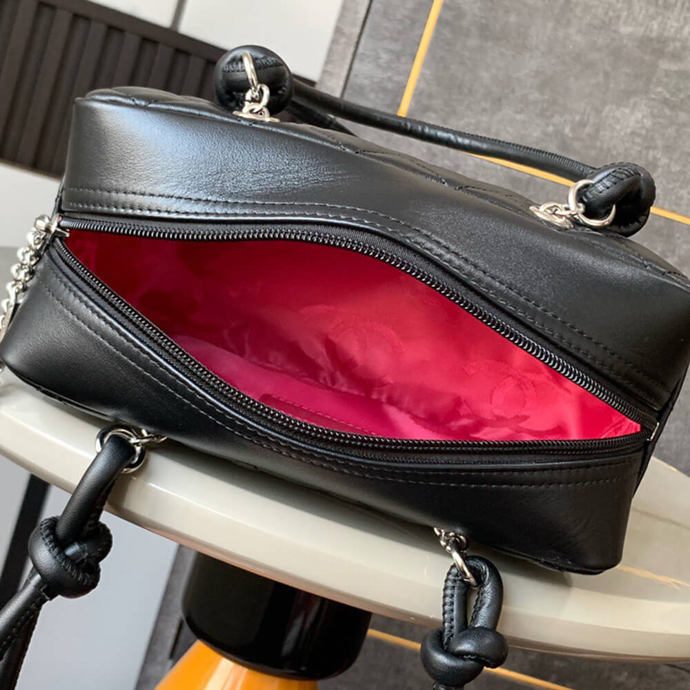 Black Chanel Mini Cambon Line Tote (high-end grade) - Image 8
