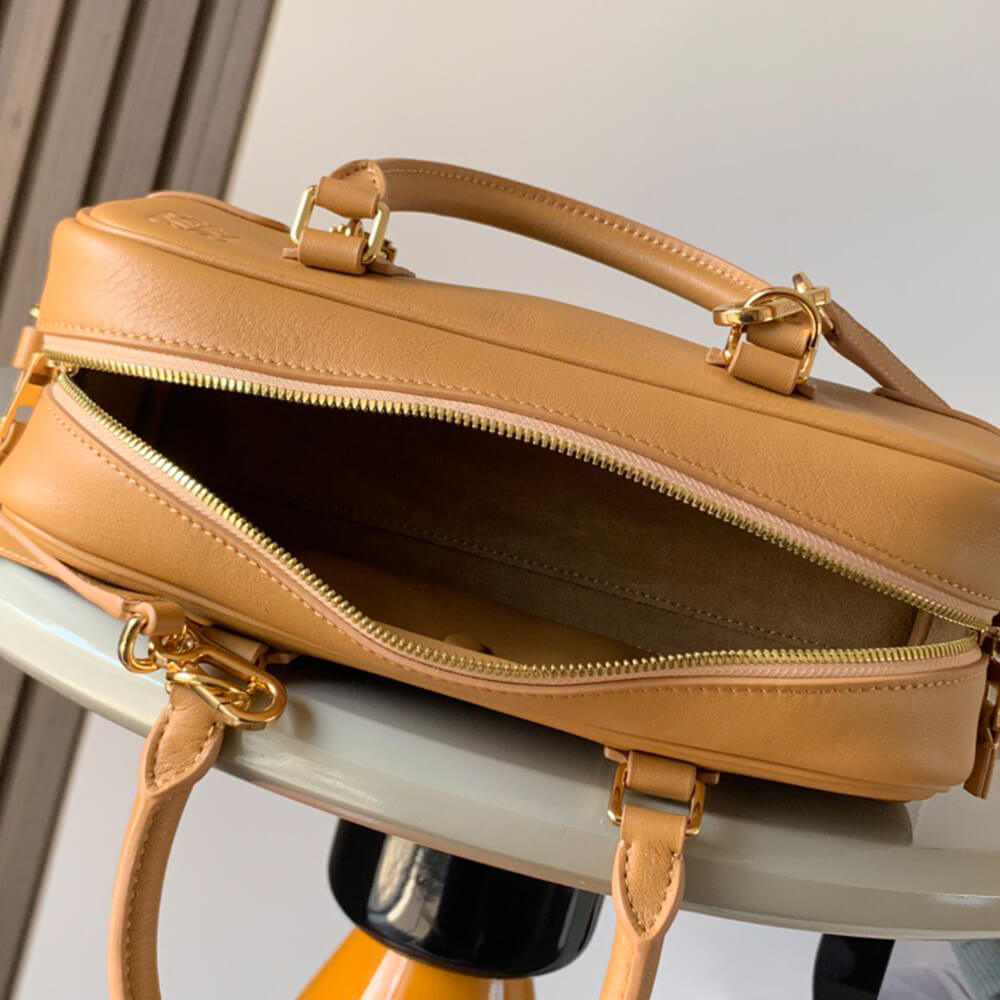 Gold Metal LOEWE Amazona 23 Cropped bag in nappa calfskin (HIGH-END GRADE) - Image 8