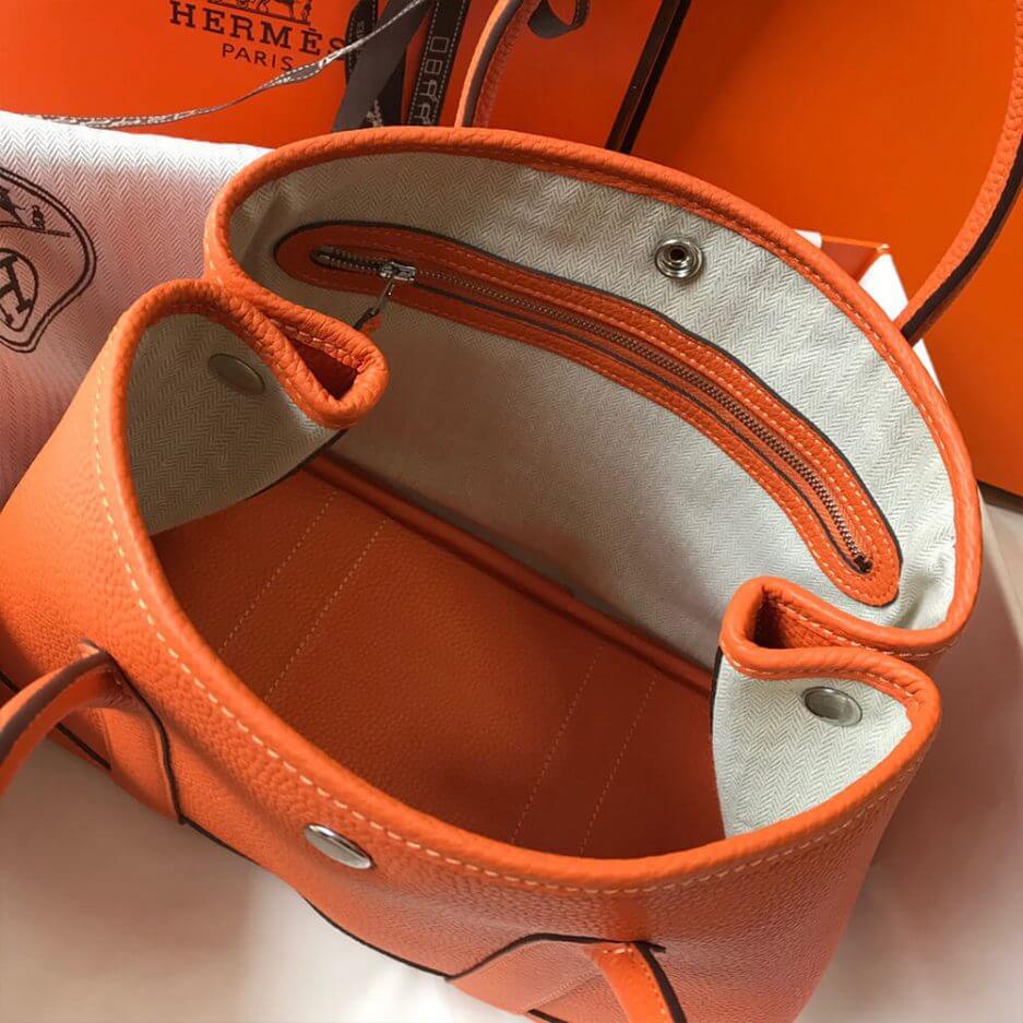 Orange Hermes Garden Party 30 Bag - Image 8