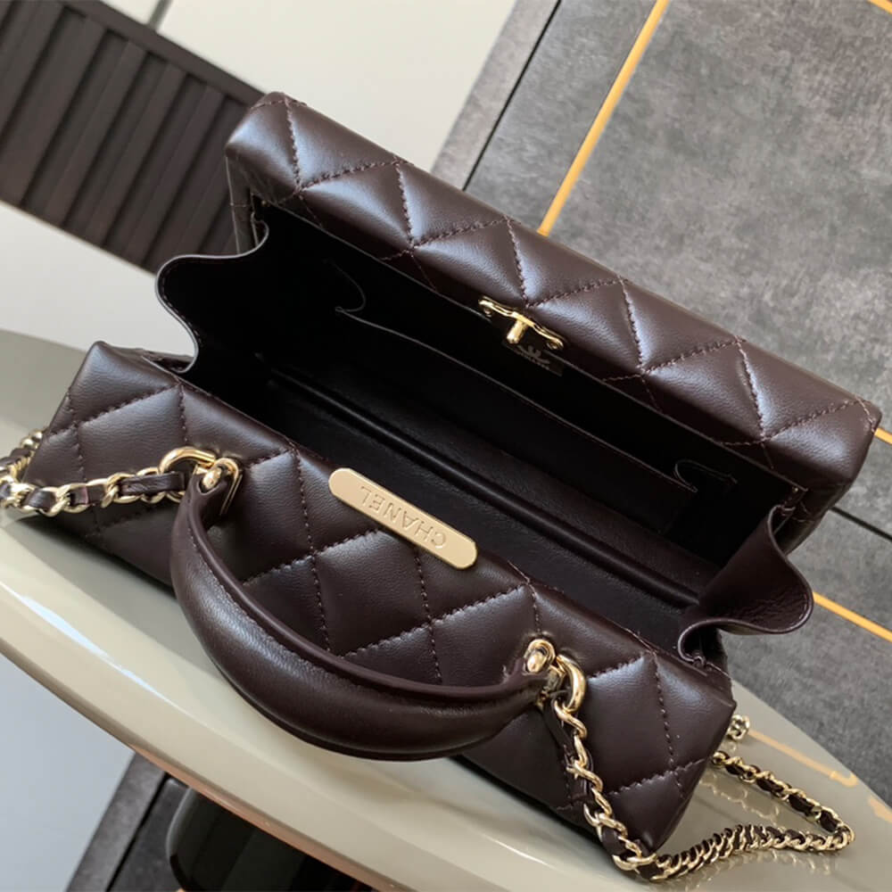 Dark Brown CHANEL small Box Pack (High-end grade) - Image 8