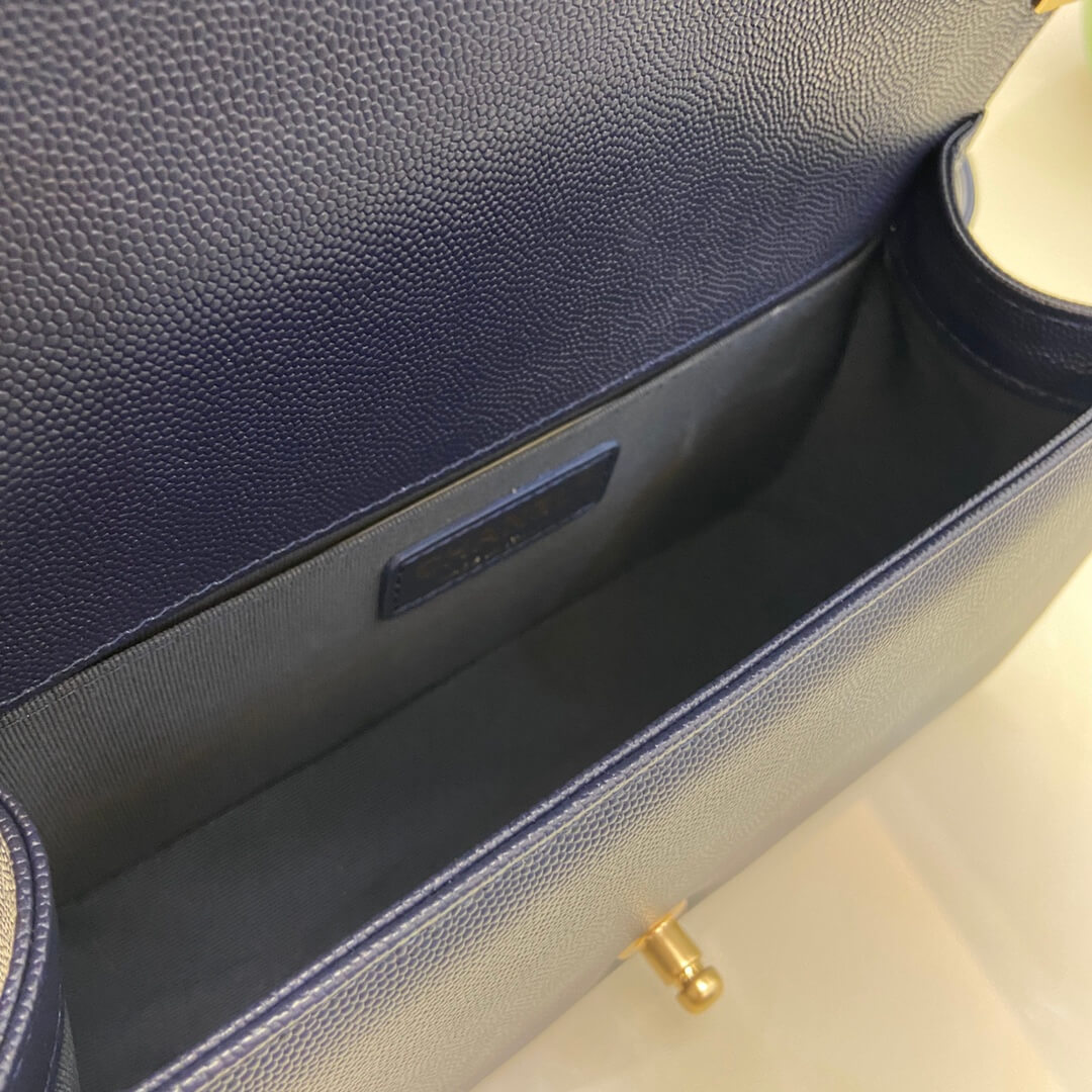 Blue BOY CHANEL Handbag (high-end grade) - Image 8