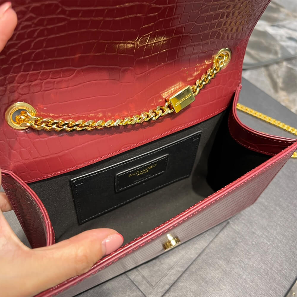 YSL KATE EMBOSSED SHOULDER BAG - Image 8
