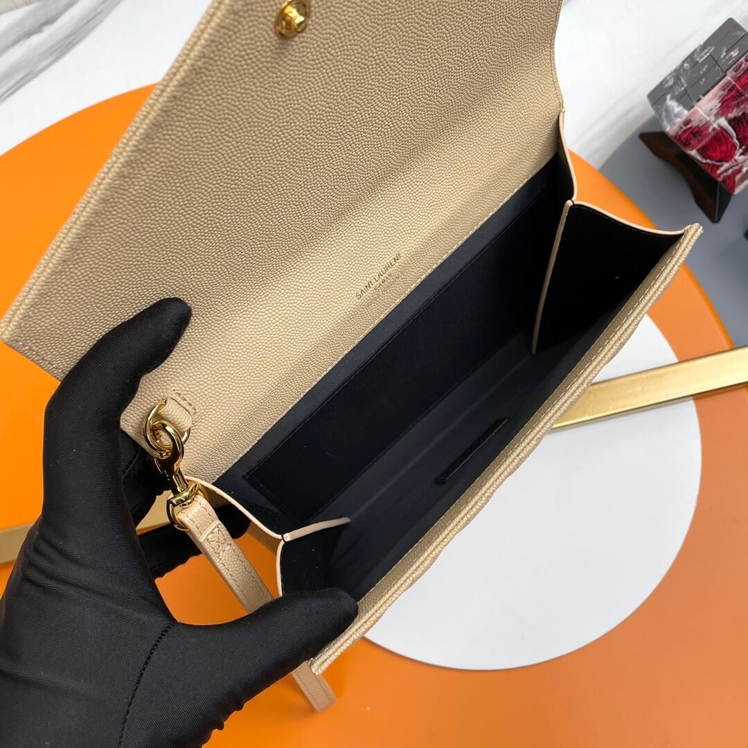 YSL CASSANDRE matelasse leather flap clutch - Image 8