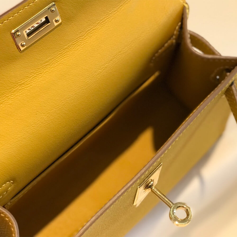 Yellow Hermes Mini Kelly II (High-end Grade) - Image 8